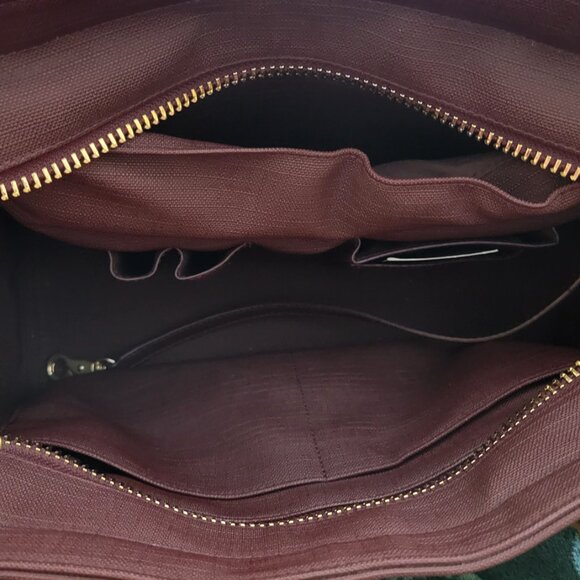Dagne Dover Midi Tote in Ox Blood - NWOT - Picture 3 of 11